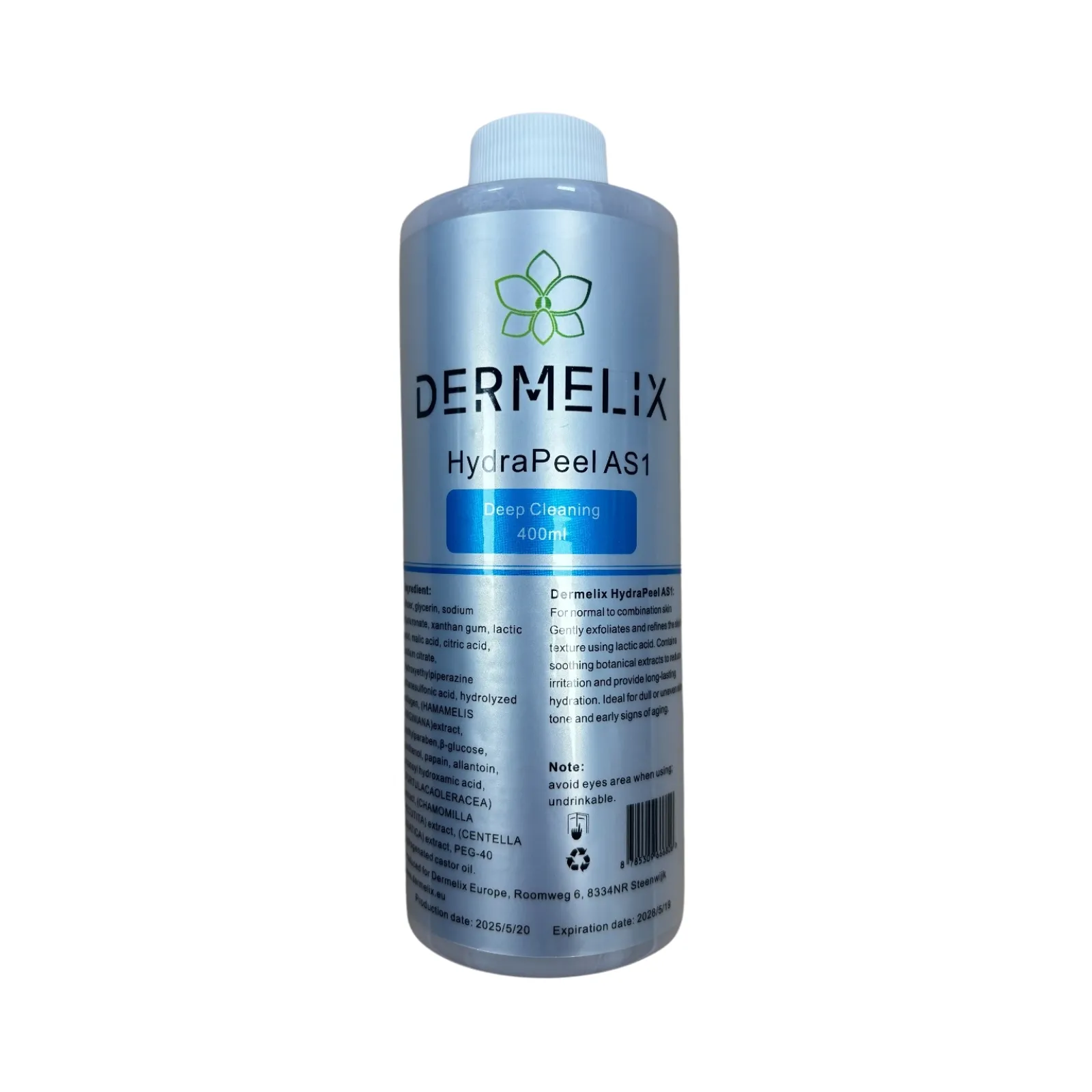 Dermelix HydraPeel AS1 – Balancerende Aqua Peeling Oplossing voor de Normale Huid product foto