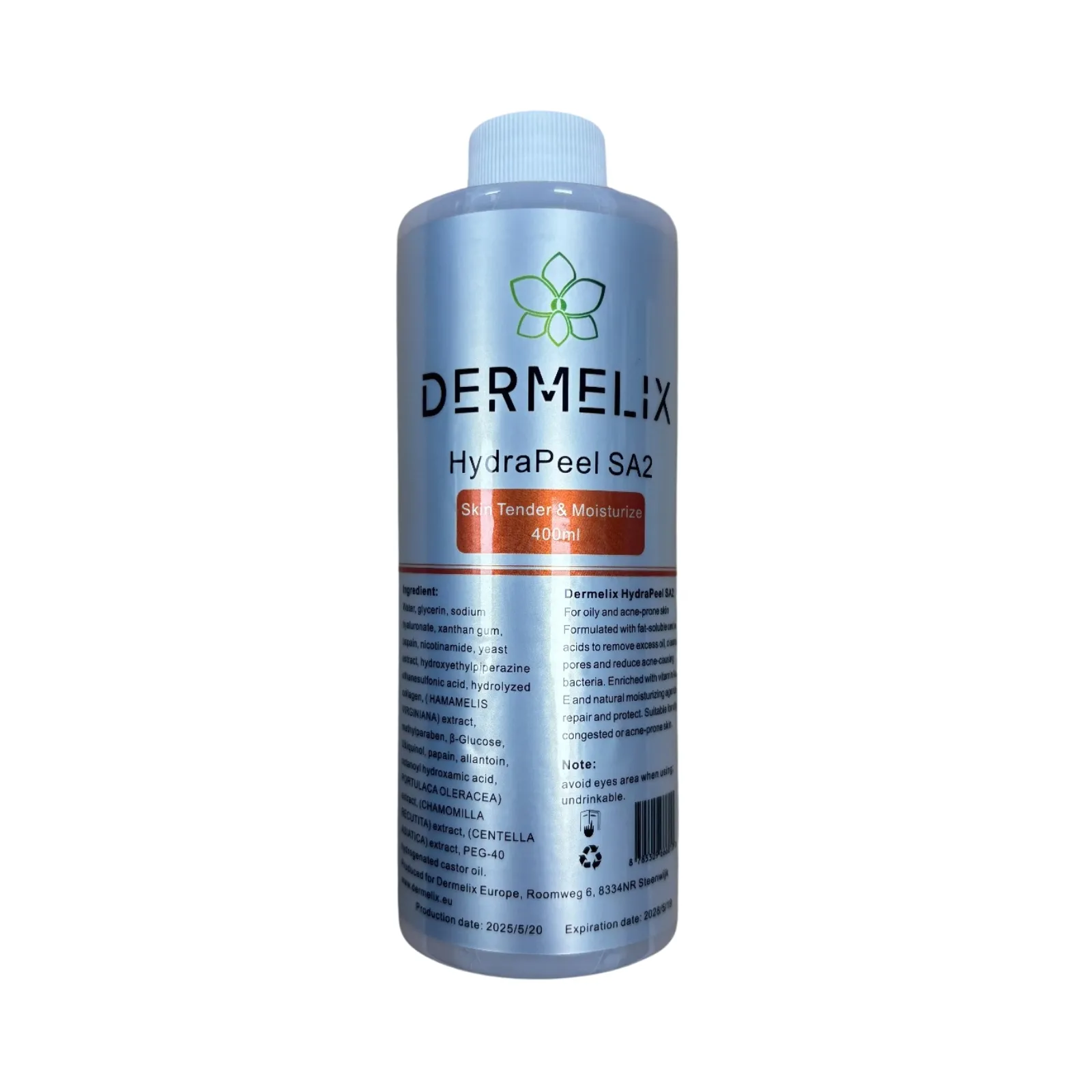 Dermelix HydraPeel SA2 – Reinigende Aqua Peeling Oplossing voor de Vette en Gevoelige Huid product foto